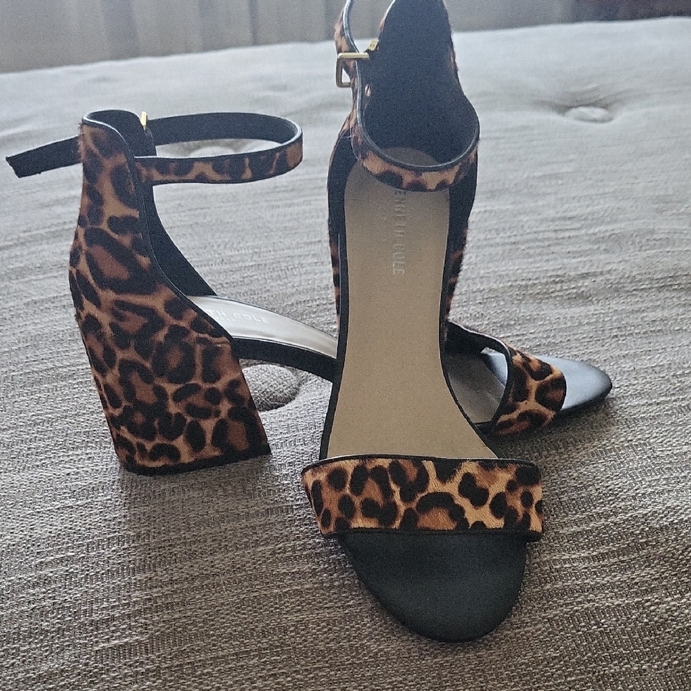 Block Heel Kenneth Cole New York Leopard Print Heels